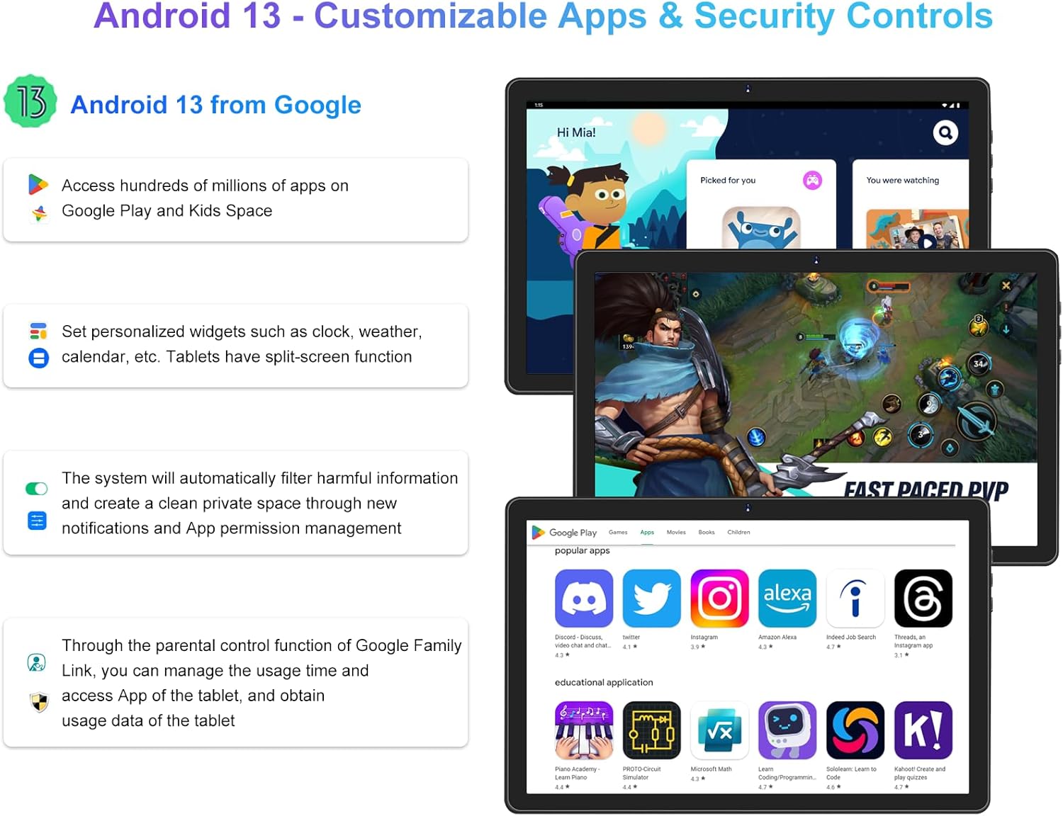 Tablet 10 Pollici 12GB RAM+128GB ROM 1TB TF, Tablet Famiglia/Tablet Bambini, Andorid 13, WiFi 5G, Cores 2.0Ghz, BT 5.0, Google GMS, 6000mAh, 8MP+5MP, Kids Space, Play Store, con Custodia EVA(Rosso) Tablet 10 Pollici 12GB RAM+128GB ROM 1TB TF, Tablet Famiglia/Tablet Bambini, Andorid 13, WiFi 5G, Cores 2.0Ghz, BT 5.0, Google GMS, 6000mAh, 8MP+5MP, Kids Space, Play Store, con Custodia EVA(Rosso)
