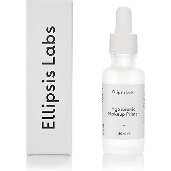 Makeup Primer by Ellipsis Labs. Contains Hyaluronic Acid & Vitamin C to retain moisture and create a plumping effect. Primes your face for makeup & foundation application. 30ml / 1 fl.oz