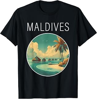 Maldives scenery Art Deco T-Shirt