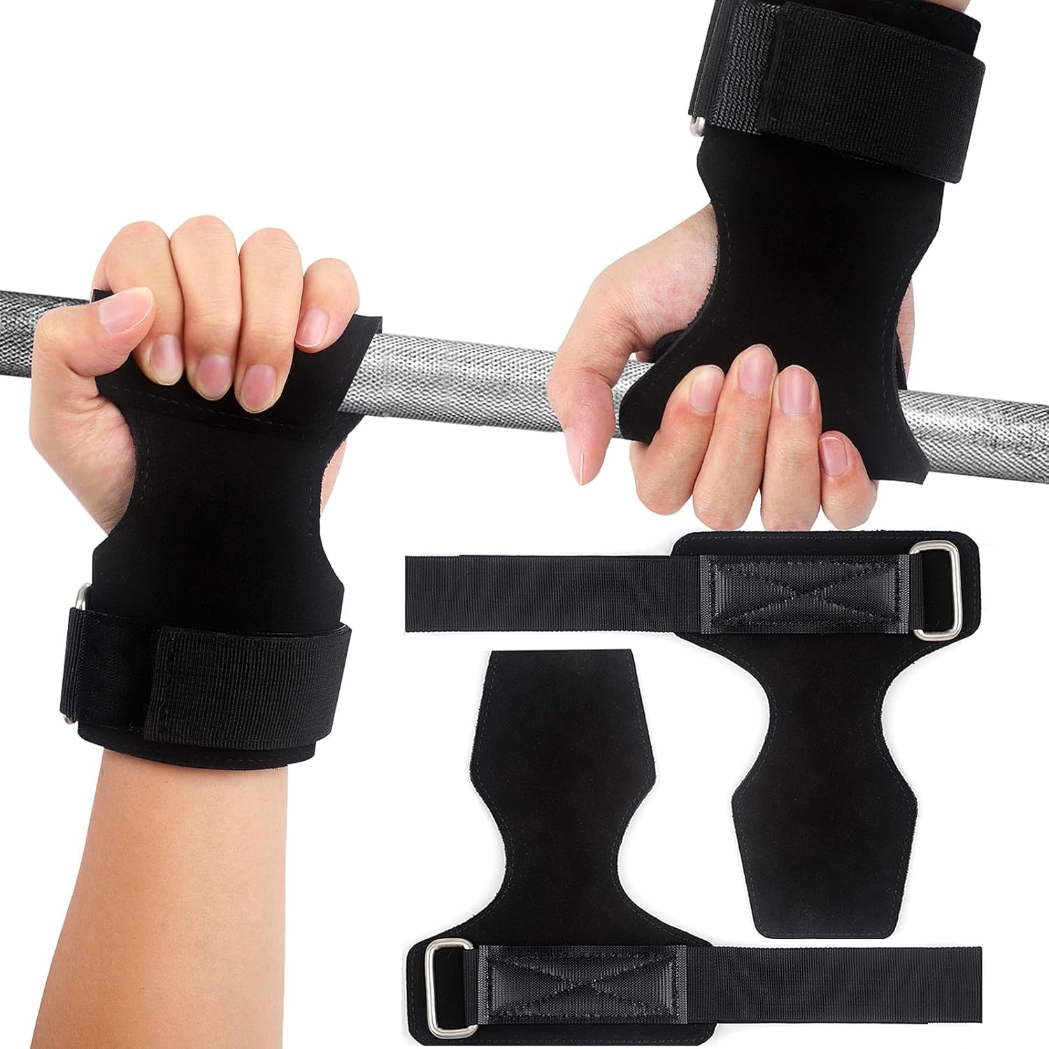 WALITO Gewichtheber Handgelenkschlaufen - Doppeltes Leder Für Gym