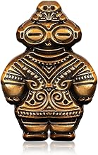 Badge C0086 Light Darkening Figure Pin Jomon Period Pin, Antique Style, 0.8 inch (2 cm) Diameter, Metal, Lapel Pin