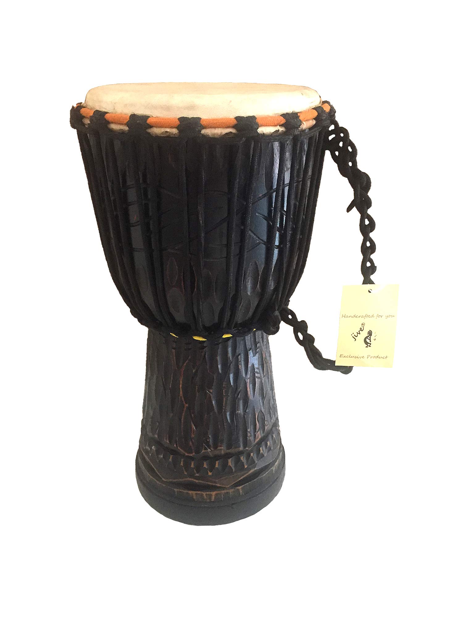 60cm African Synthetic Djembe Drum World Rhythm 12 Djembe Drum in Green