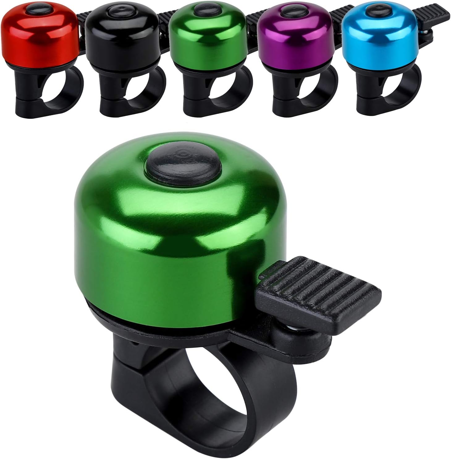 Bike Bell Bicycle Bell with Loud Crisp Clear Sound, Road and Mountain Bike Bell Adults Kids(8 colors)