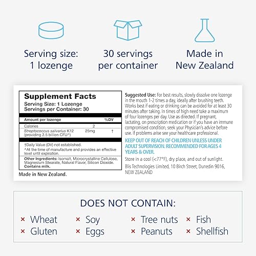 Miniatura 5 de BLIS ThroatHealth K12 + Dientes y encías M18 para una salud probiótica oral completa