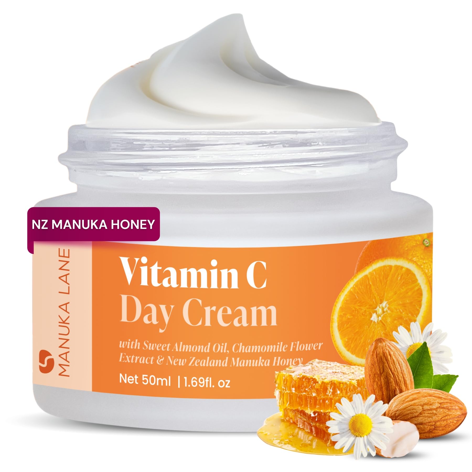 Amazon.com: Vitamin C Day Cream for Face and Neck with Chamomile