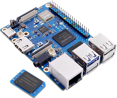 3B 2G con módulo eMMC de 256 GB RK3566 Quad Core 64 Bit Single Board Computer, 1.8 GHz Frecuencia WiFi Bluetooth Run Orange Pi OS, Android, Debian,