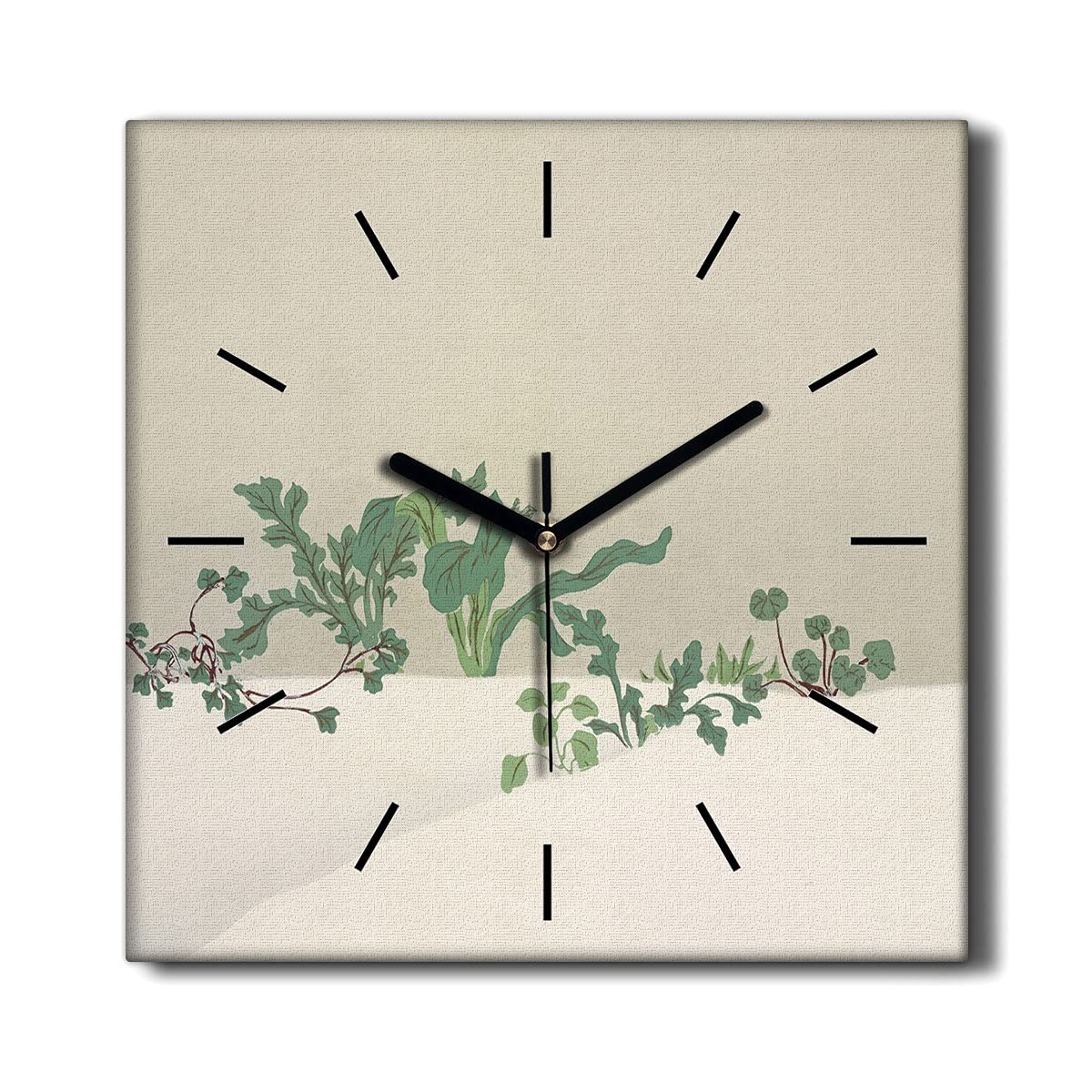Horloge Murale Fleur d'Hiver Silencieuse pour Créer une Ambiance Salon Cocooning