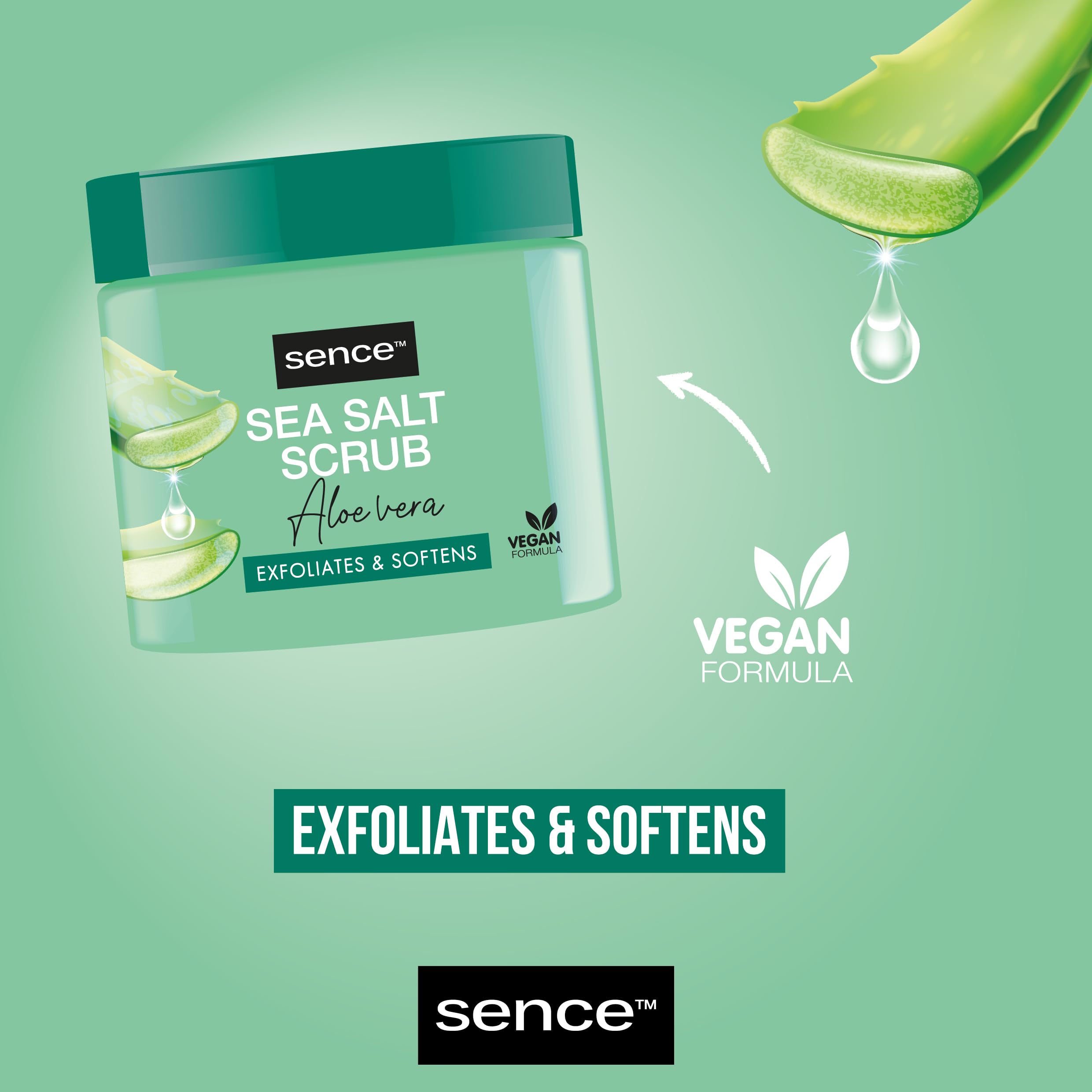 SENCE SCRUB CIAŁO 500 GR. SEA SALT ALOE PRAWNY WAZON