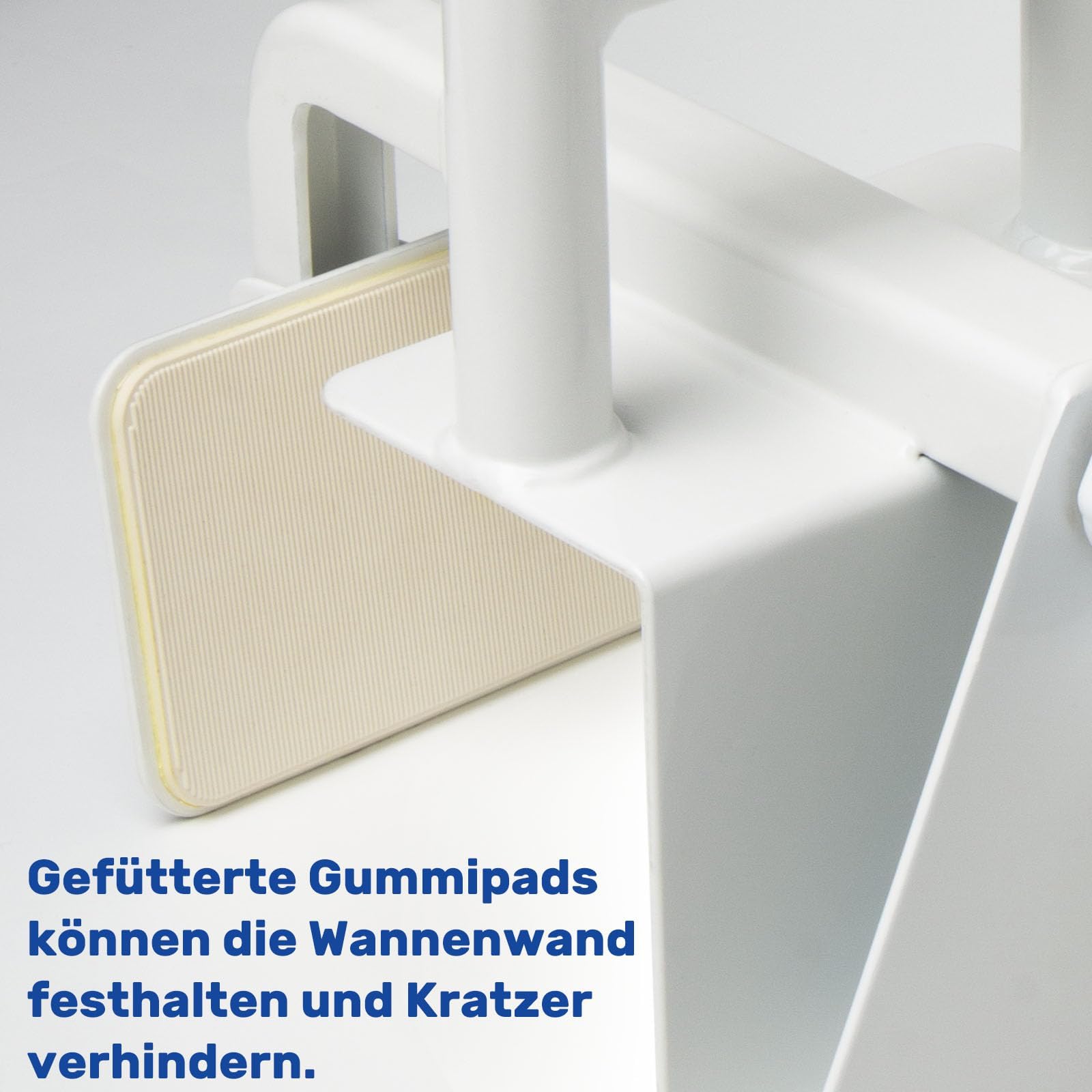 EasyVibe badewannen einstiegshilfe für senioren, Einstiegshilfe für die Badewanne, badewannenhaltegriffe Badewannengriff mit Verstellbarer Breite, belastbar mit bis zu 136 kg