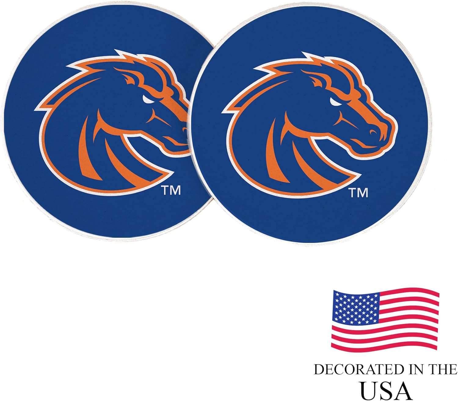 Desert Cactus Boise State University Car Cup Coaster Broncos Absorbent Sandstone Car Cup Coasters Set of 2 (Design A) - Image 4
