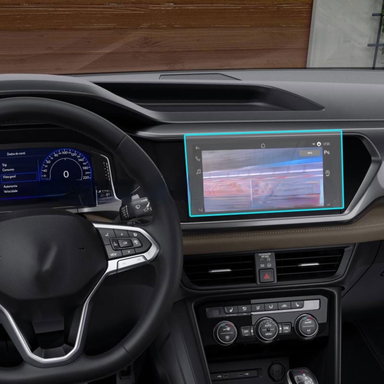 Nawigacja samochodowa Szkło hartowane Ekran LCD Folia ochronna Naklejka Osłona Dla VW Taos t-cross 2022