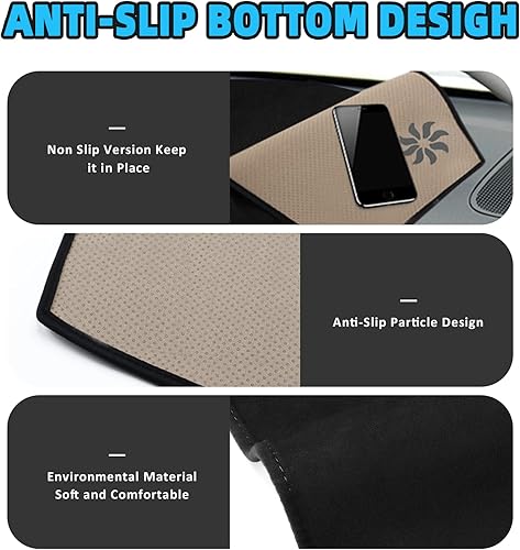 Miniatura 4 de POSAID Cubierta de tablero para Honda Camry 2023 2022 2021 2020 2019 2018 Dash Mat cubierta de salpicadero de alfombra de ajuste personalizado Camry