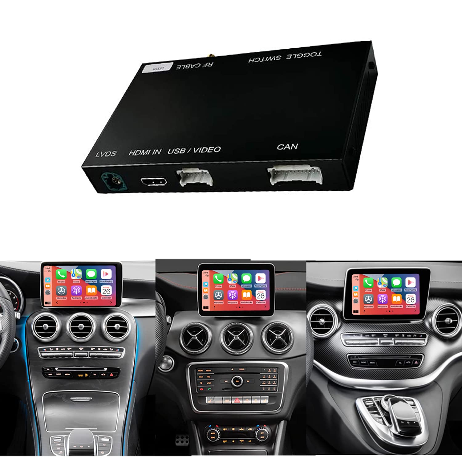 Road Top Wireless Carplay Retrofit Kit Decoder Wireless Android Auto 