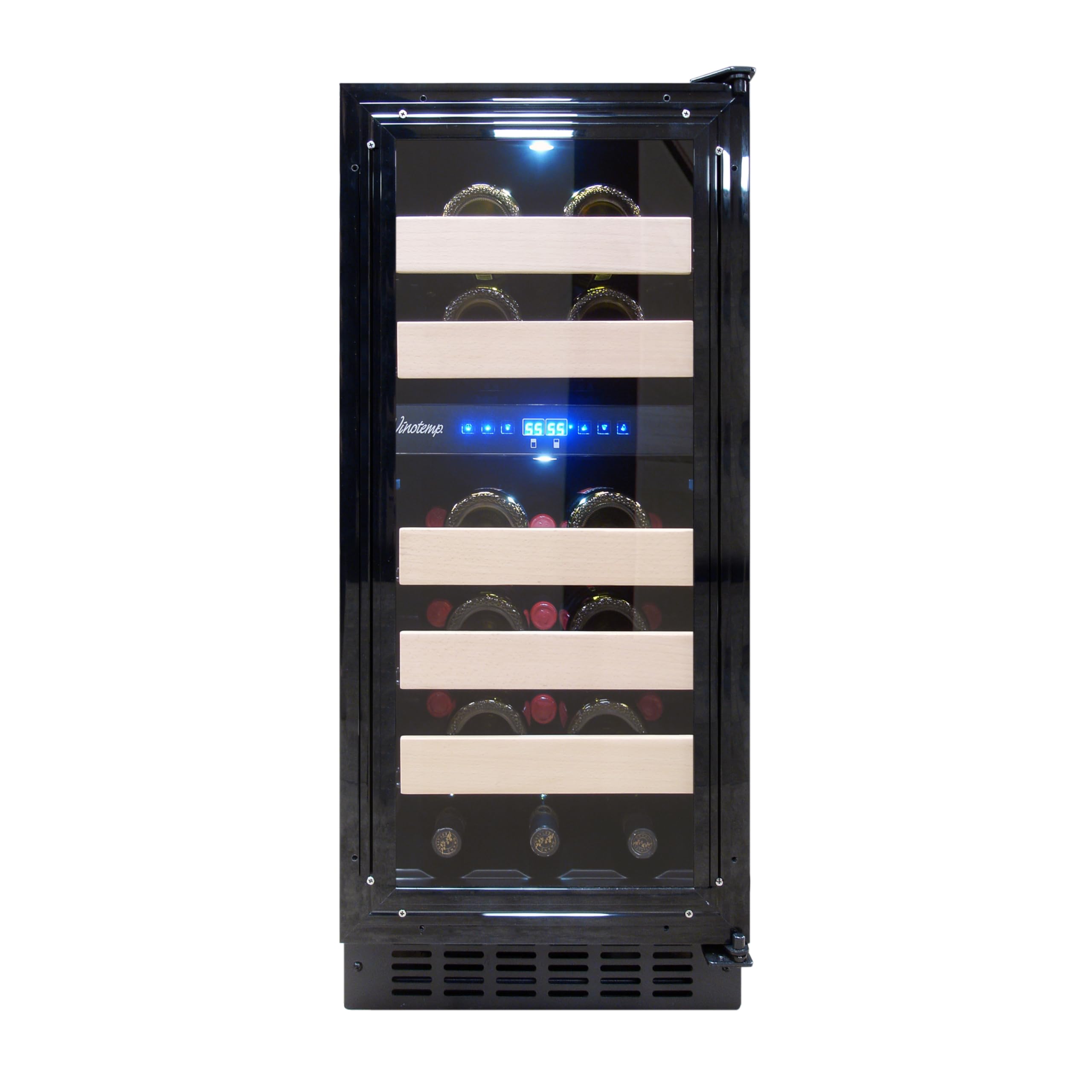 Vinotemp VT-15PR28 Private Reserve Series Panel Ready Dual-Zone Wine Cooler, Black