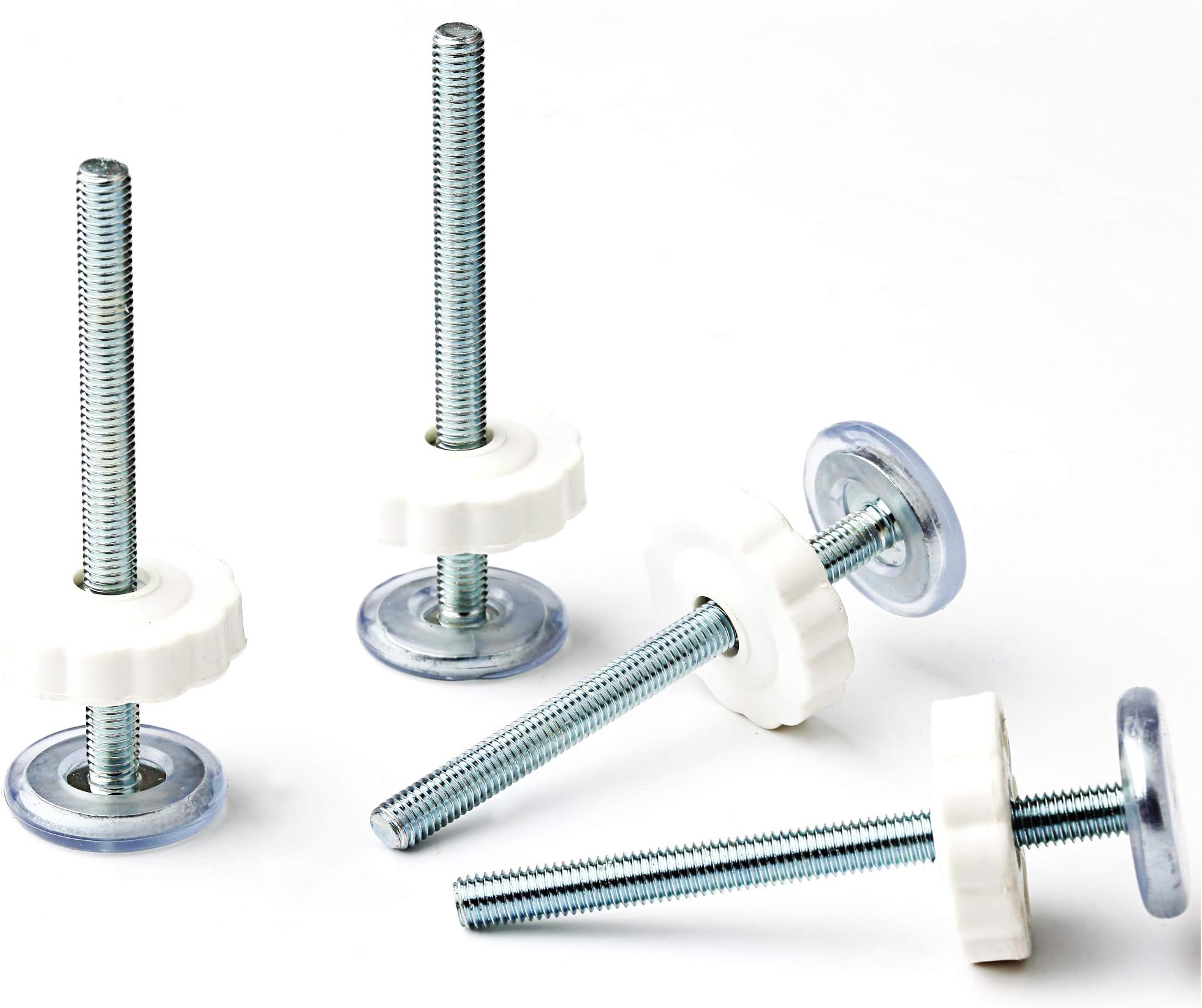 Extra Long Threaded Spindle Rods 8MM for Pressure Mounted Baby Gates, Installation Adapter 8 mm Screws Kit, Walk Thru Child & Pet Gate Accessories Replacement Bolts Wall Mount, Hardware Box 4 Pack M8