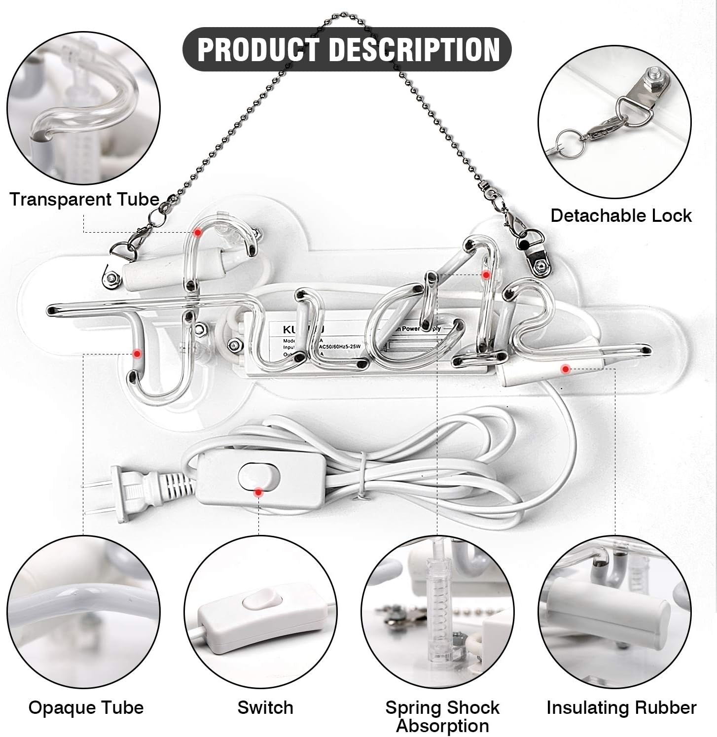 New Deal Neon Signs Fuck Light Neon Light Sign Hanging Wall Sign Neon Girls Sign Neon Words Real Neon for Wall Home Bedroom Room Decor Bar Beer Decoration Signs