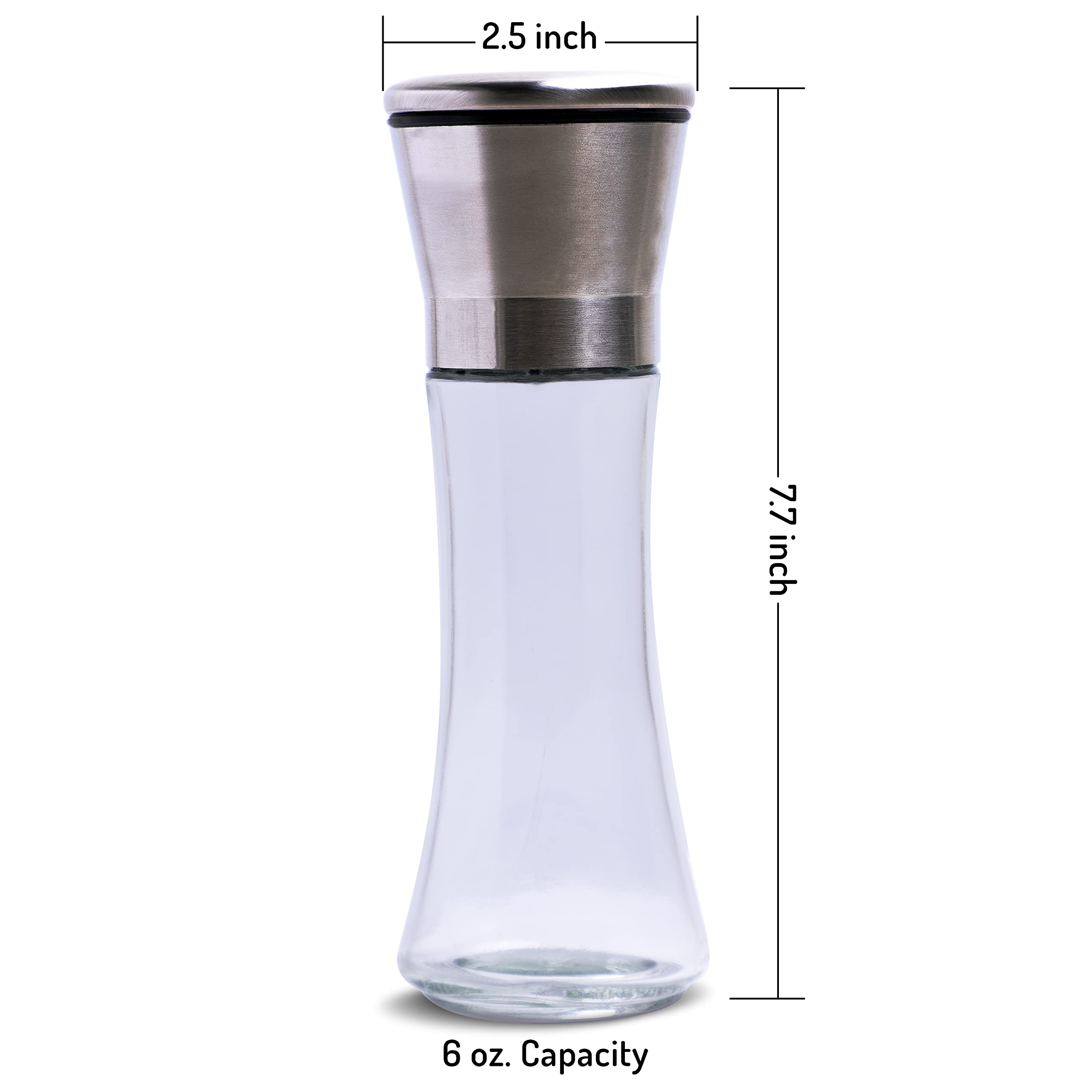 Catron Adjustable Coarseness, Ceramic Sea Pepper Mills,Pepper Grinder or Salt Shaker Pack- 1 for Professional Chef Spice Mill Stainless Steel Adjustable,Steel and Pepper Grinder (CT-65-RON) — Amazon image 4