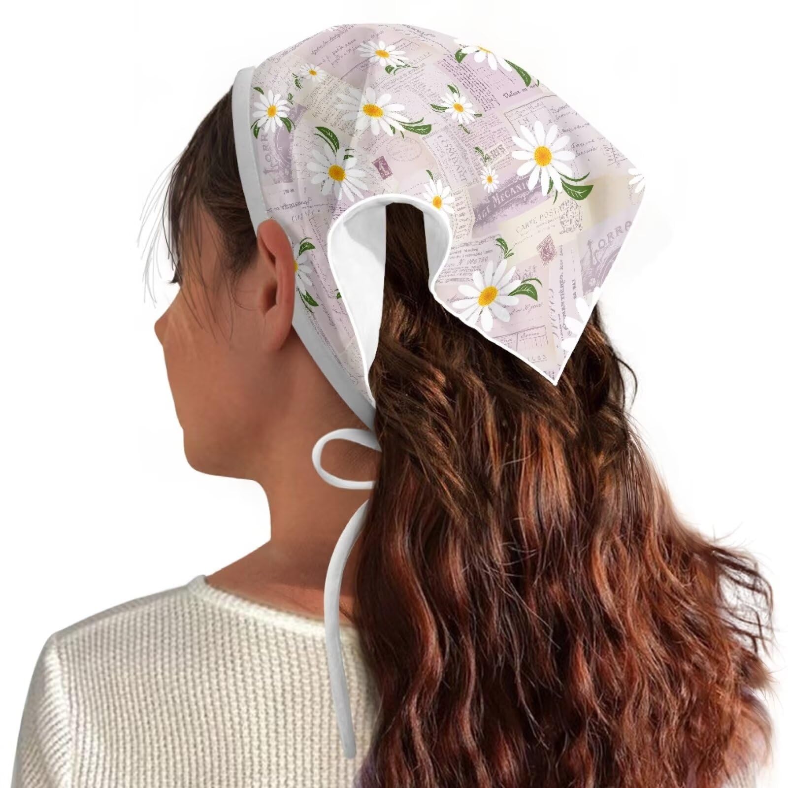 4 Pièces Bandeau Cheveux Femme Boho Bandeaux Vintage Fleur Imprimé Hair, Foulard Cheveux En Forme De Triangle, Bandana Fins Pour Femmes Et Filles Cheveux Accessoire