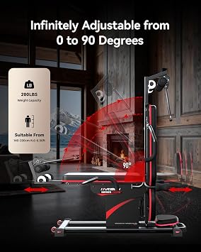 HARISON Inversion Table, 2026 New Strength Training Inversion Table for Back Pain Relief Equipment w/Remote Control, Reversible Ankle Holders, Easy Assembly, Heavy Duty up to 350lbs