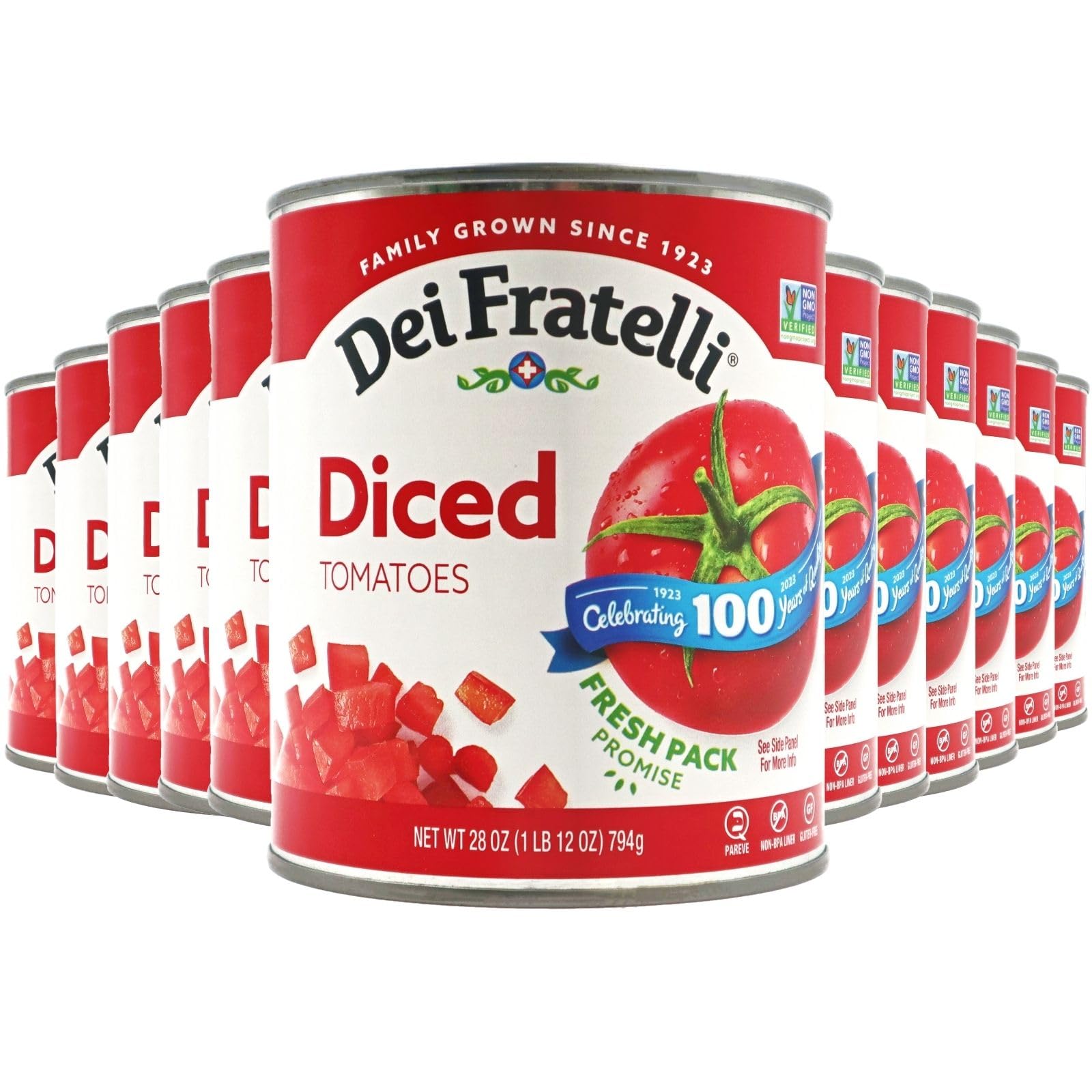 Dei Fratelli Diced Tomatoes (28 oz. cans; 12 pack) - 5th Generation Recipe