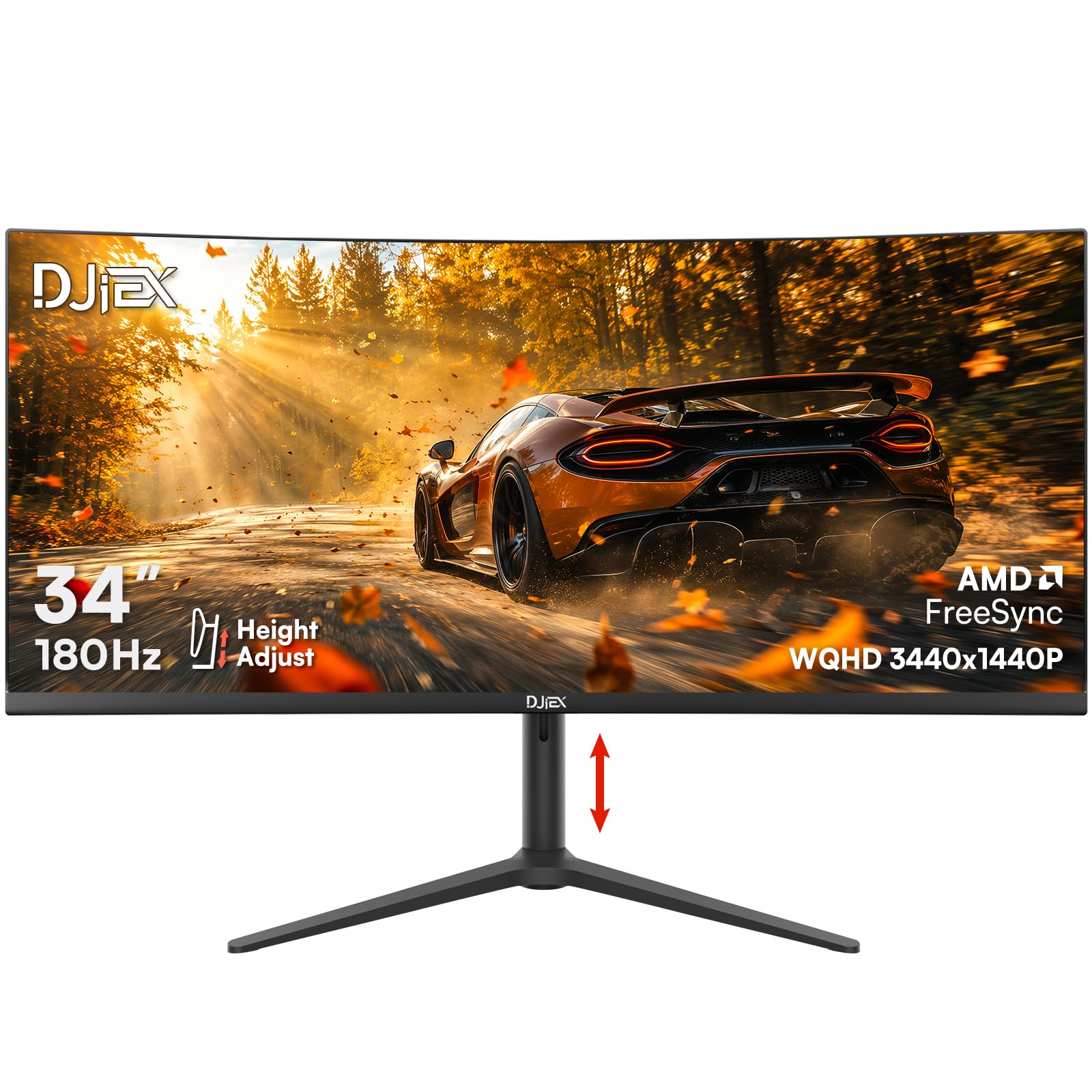 Amazon.co.jp: DJiEX 34インチ ウルトラワイド湾曲ゲーミングモニター