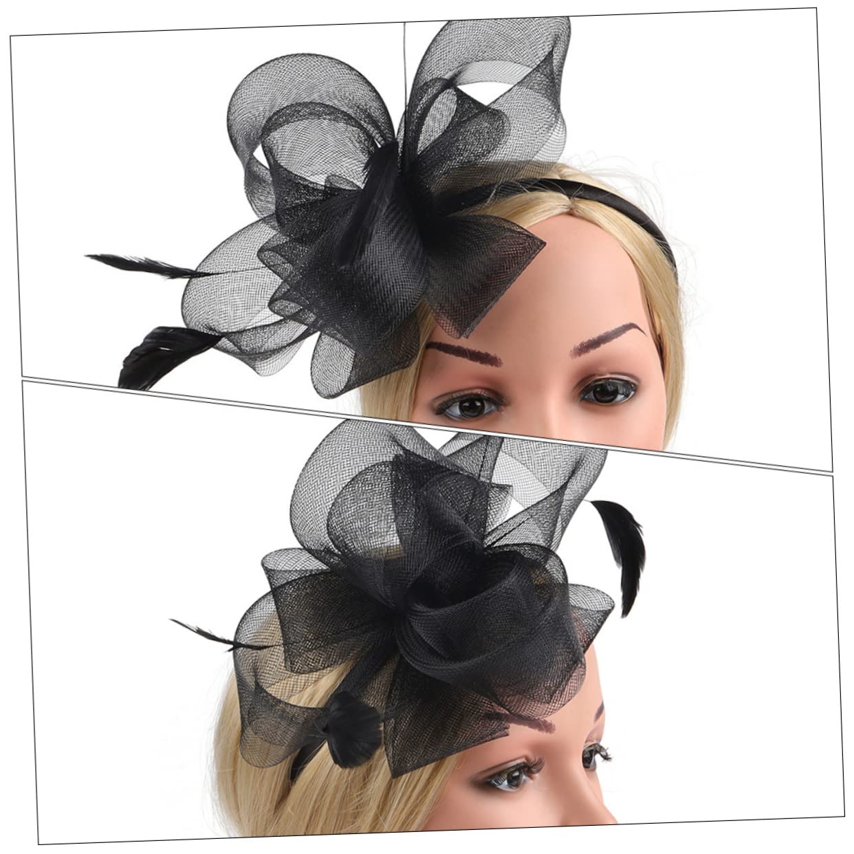 minkissy 3juegos Fascinator De Mujer y Accesorio Para Cabello Para Té y Cócteles Sombrero Elegante Para Eventos Especiales y Fiestas