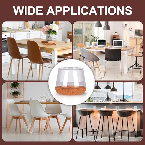 Miniatura 8 de 16 protectores de suelo para patas de silla con parte inferior de fieltro envuelta, fundas de silicona para patas de silla, protectores de patas de