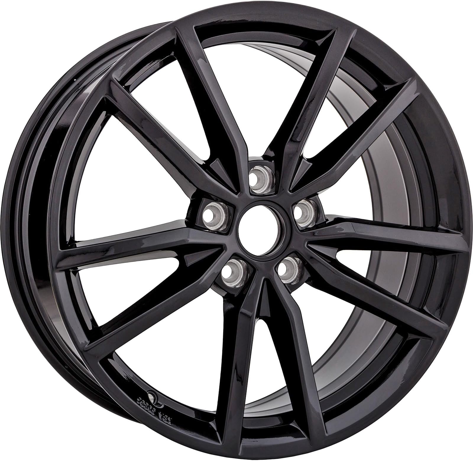 New 18x7.5" 18 Inch Black Aluminum Alloy Wheel Rim for VW Volkswagen Golf GTI 2019 2020 2021 | ALY70055U45N | Direct Fit - OE Stock Specs