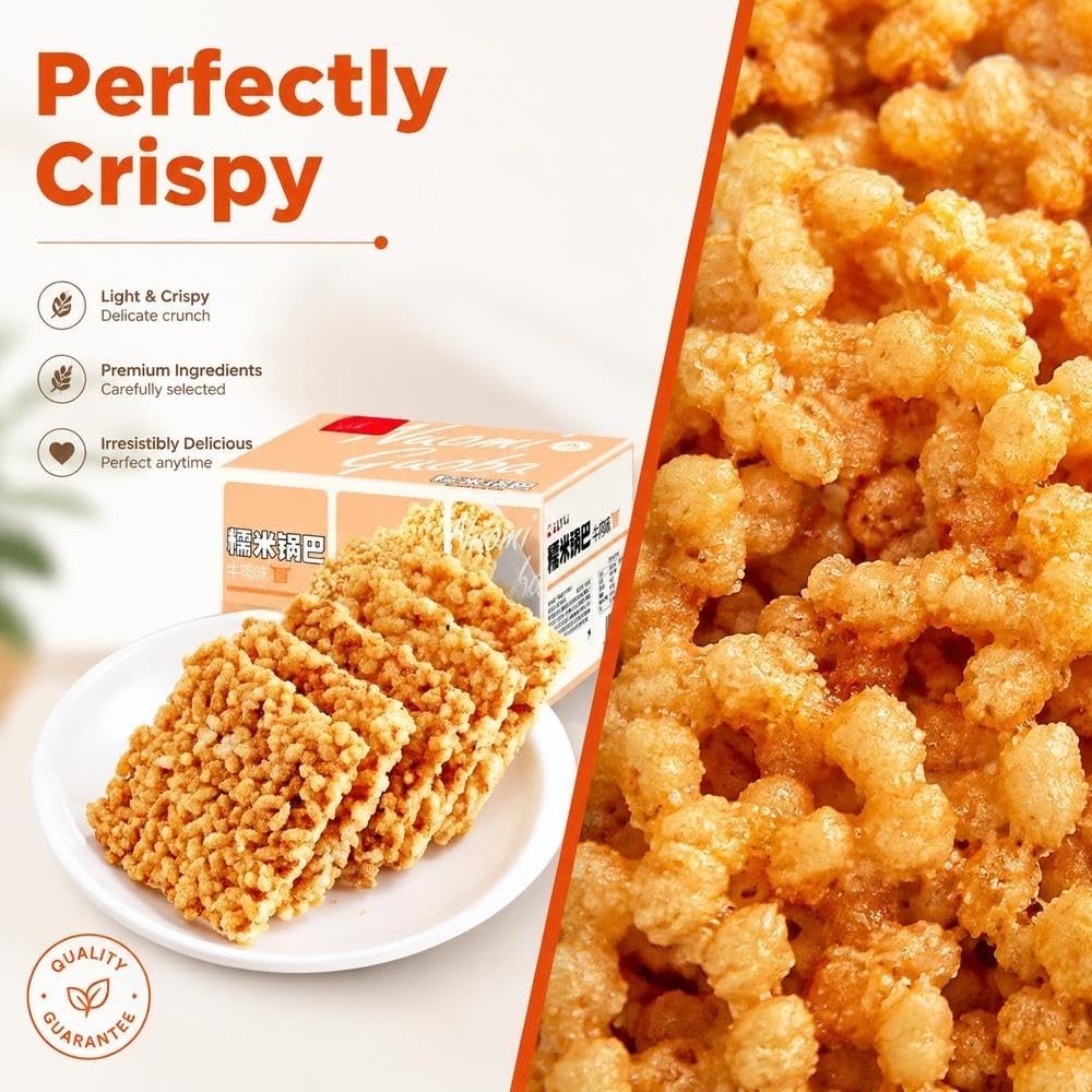 Cracker Di Riso Croccanti Al Gusto Di Manzo 500g