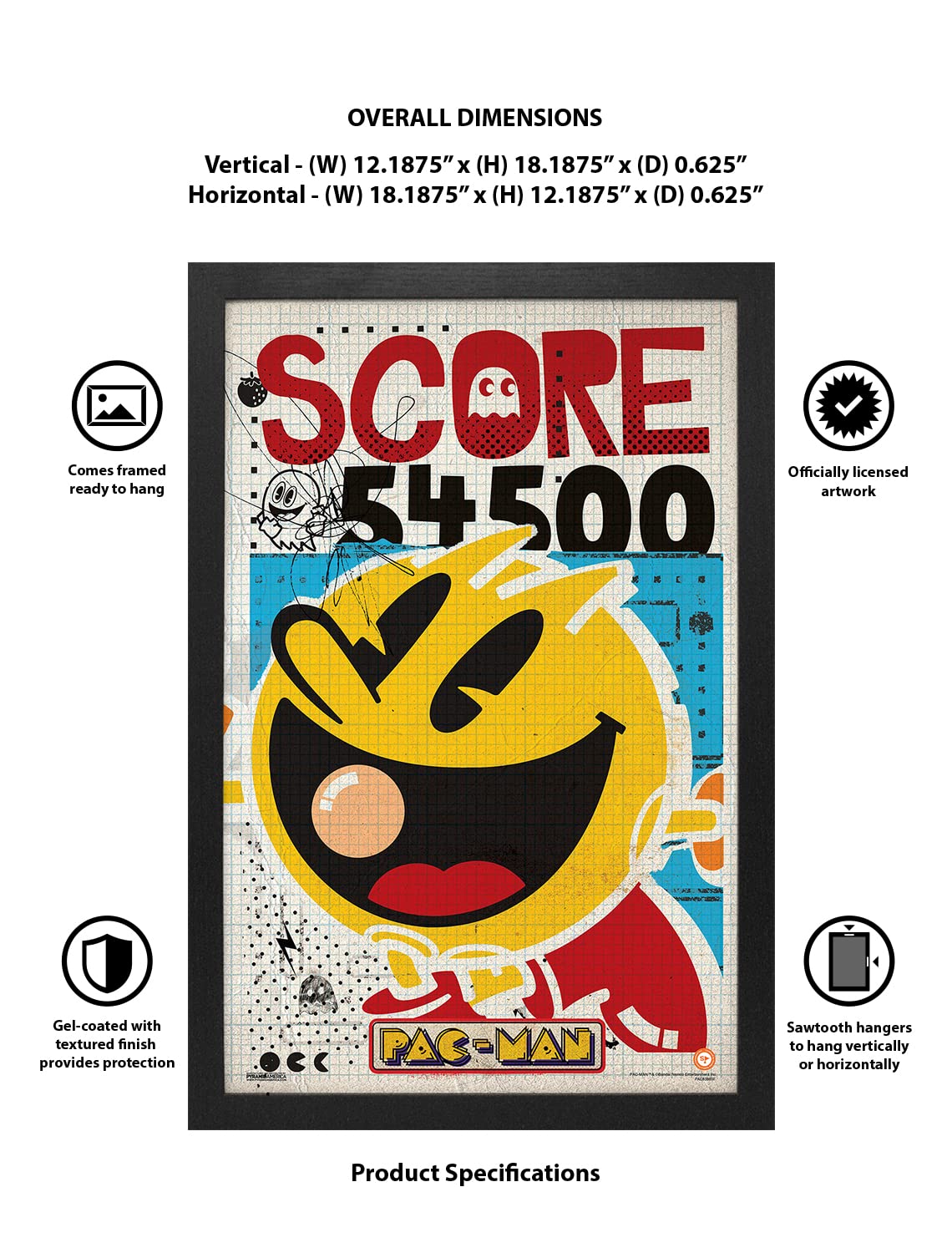 Amazon.com: Pyramid America - Pacman Poster - Pac Man Score - 11 x