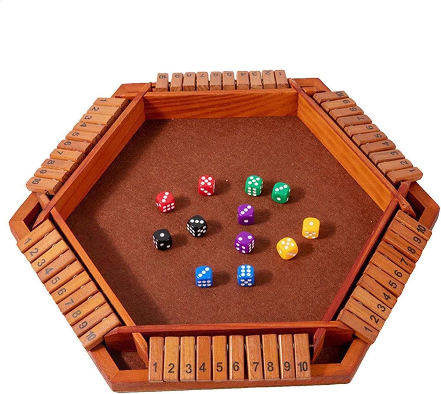 知育ゲーム ボックスを閉じる 楽しいダイスゲーム あらゆる年齢の方に ボックスを閉じる ハンドメイド 木製 ボックスを閉じる ゲーム  シャットザボックス ボードゲーム ジャックポット ゲーム 足し算 脳トレ 知育玩具 サイコロ ダイス JackPot 木製 プレゼント 4面 4人用  ...