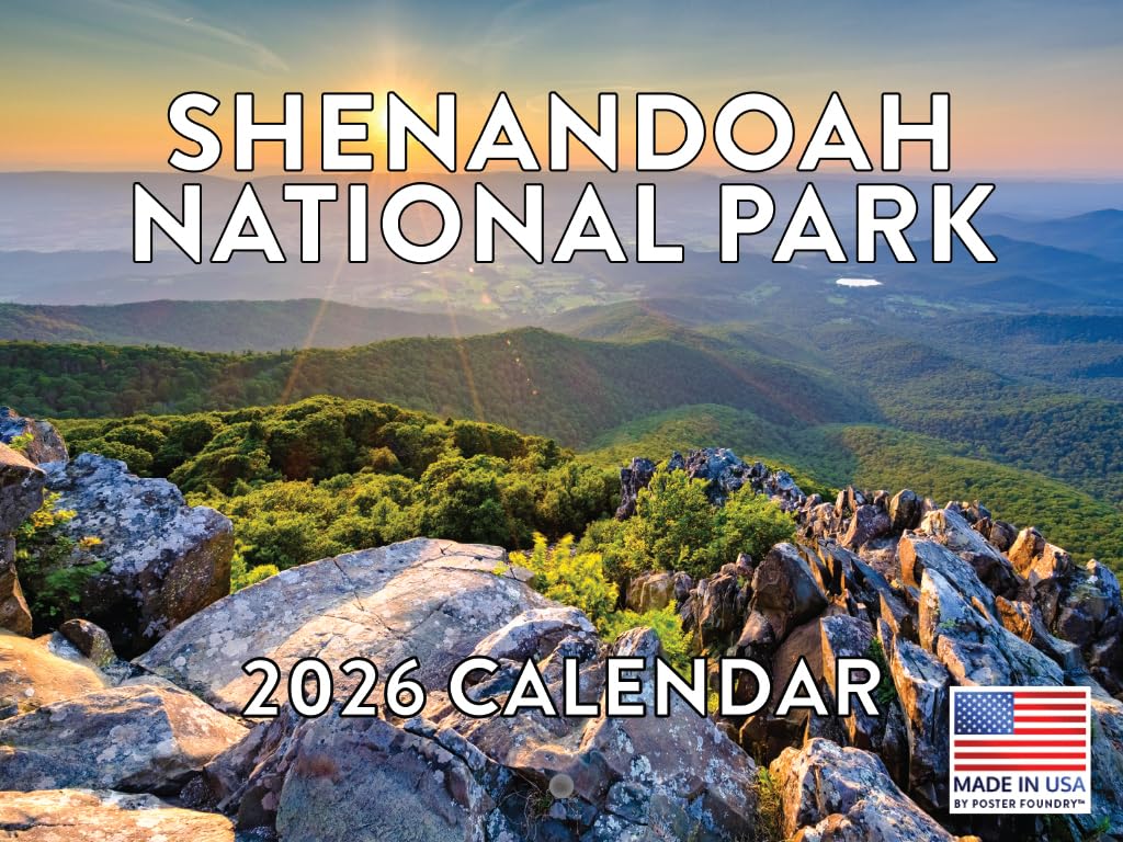 Shenandoah National Park Calendar 2026 Monthly Wall Calender 12 Month | American Made In The USA — image 1