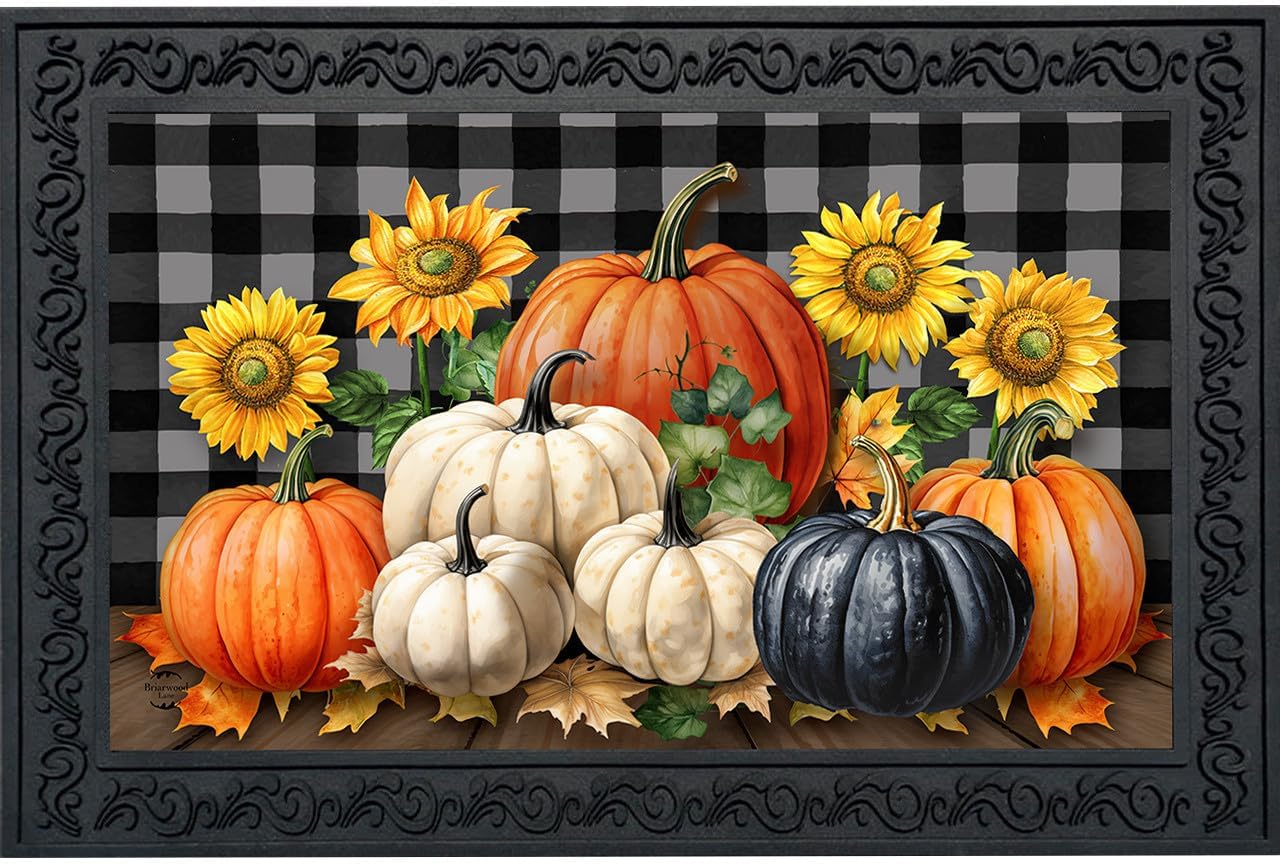 Briarwood Lane Fall Birds and Sunflowers Doormat