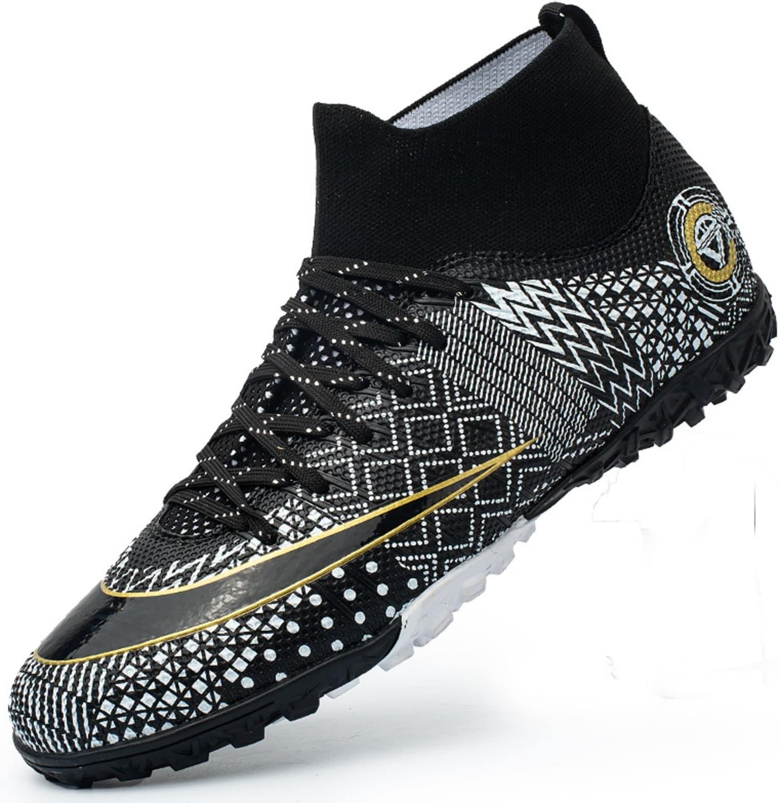 Soccer Shoes High Top Spike Soccer Shoes for Kids Football Shoes Men's Football Shoes Children's Football Shoes Soccer Shoes for Men Professional Spikes