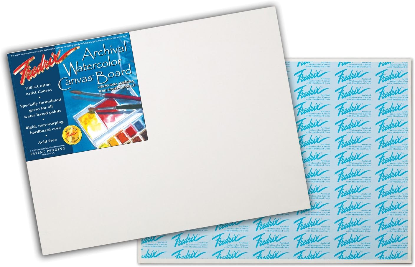 FredrixTara Materials 8x10 Watercolor Canvas Board
