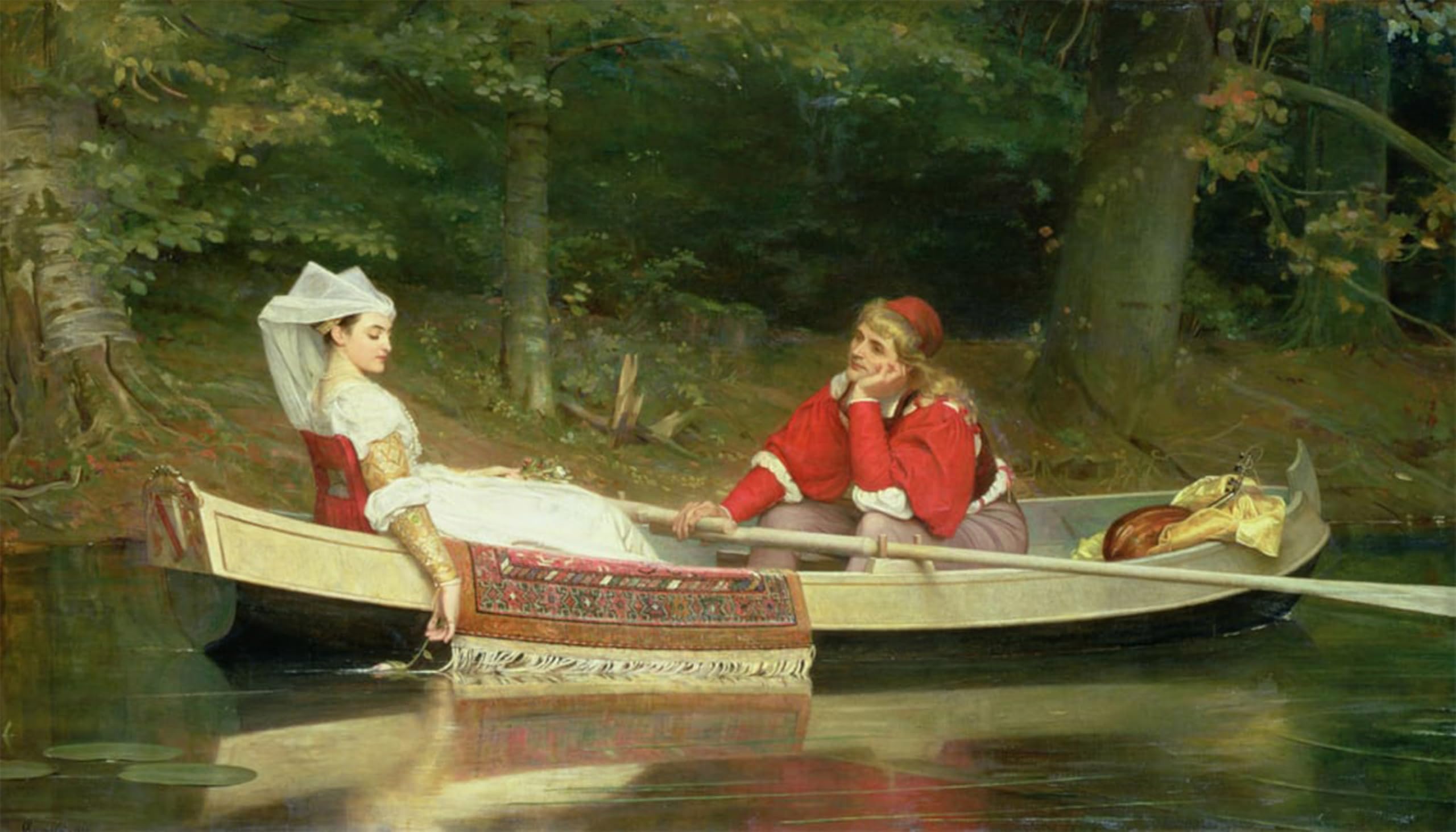 ARTXLXXBN Famous Painting Art Wall Decor Abstract Art Picture with the River by Hermogenes Calderon Animal Pictures for Home Decor 60x90cm
