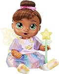 Baby Alive Fairy Fashions Sophia Sparkle Doll with Clothes Accessories, Brown Hair, 11 Inches, Toys for 3 Year Old Girls and Boys & Up (Amazon Exclusive)