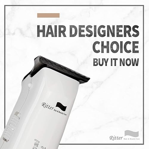 Miniatura 6 de Ritter H&B.C - Cortadora de pelo profesional para calvicie, cortadora de barba de 0.000 in, rasuradora de calavera, hoja en T de acero al carbono