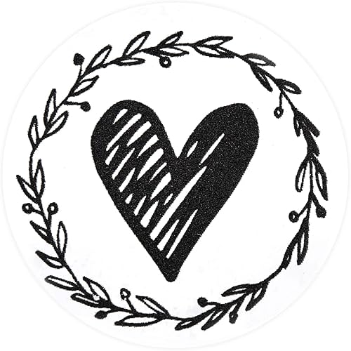 Miniatura 9 de Paper Junkie Paquete de 250 calcomanías de corazón para tarjetas de felicitación, calcomanías de sobre para invitaciones de boda, tarjetas de