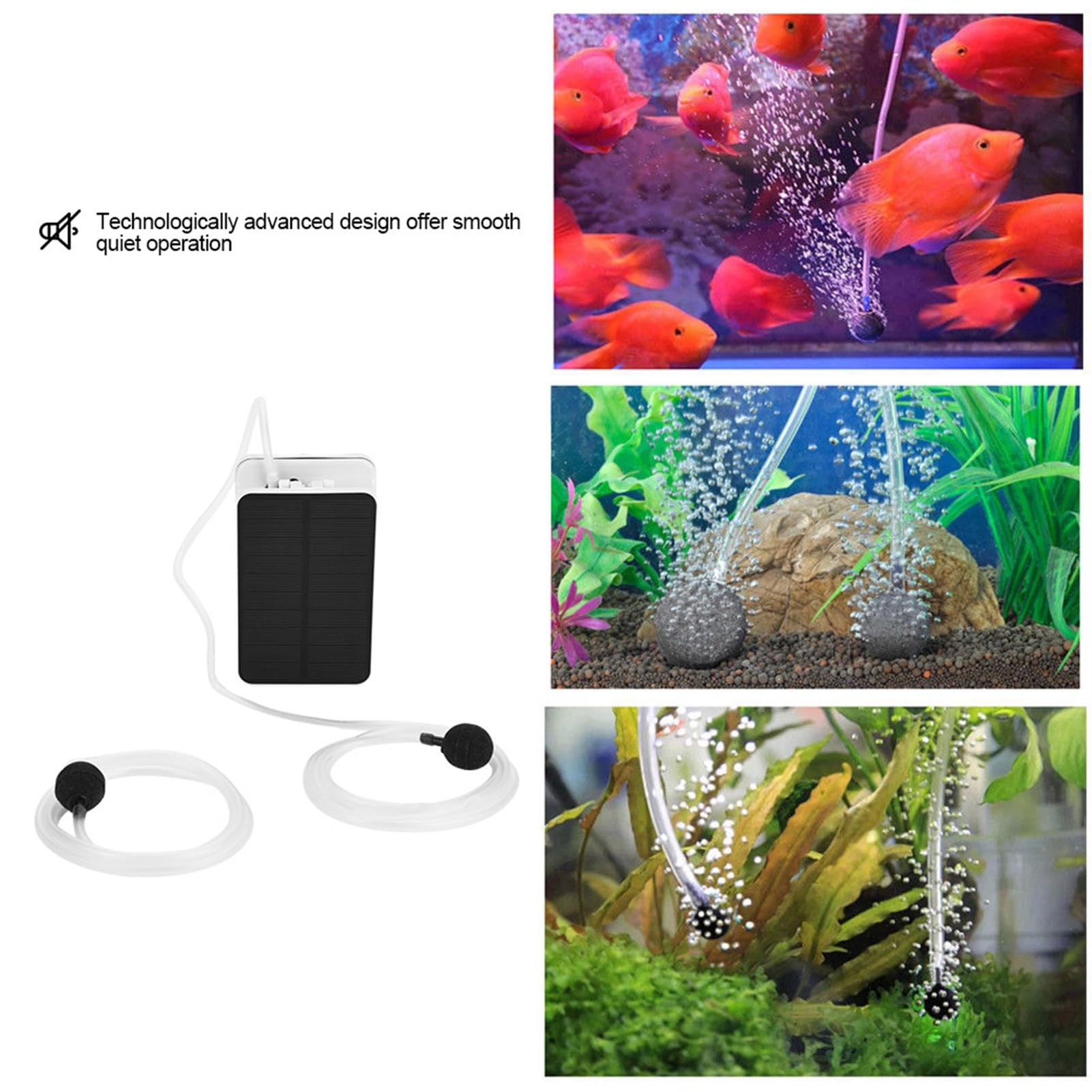 Bomba solar para estanque, oxigenador de tanque de peces para piscina con energía solar, aireador de oxígeno, bomba de aire, kit de estanque para emergencia en estanque de