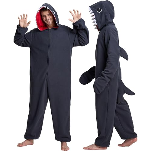 Unisex Adult Onesie Pajamas Animal Cosplay Halloween Costume One Piece Plush Sleepwear Homewear