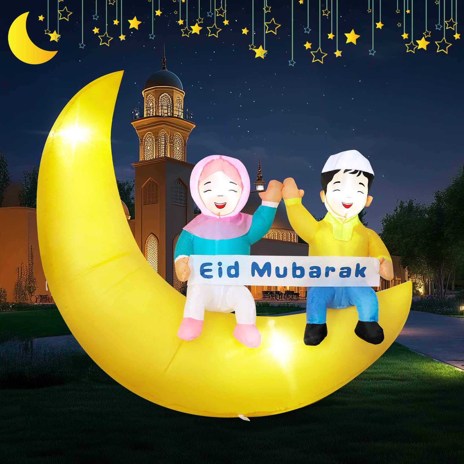 Amazon.com: Dawdix 5FT Ramadan & Eid Mubarak Inflatable