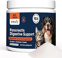 Vista 1 de Woofy Pancreatin Digestive Support Pancreatic Digestive Enzymes 10x Pancreatin No Odor Pancreatin for Dogs and Cats Pancreatic Enzyme