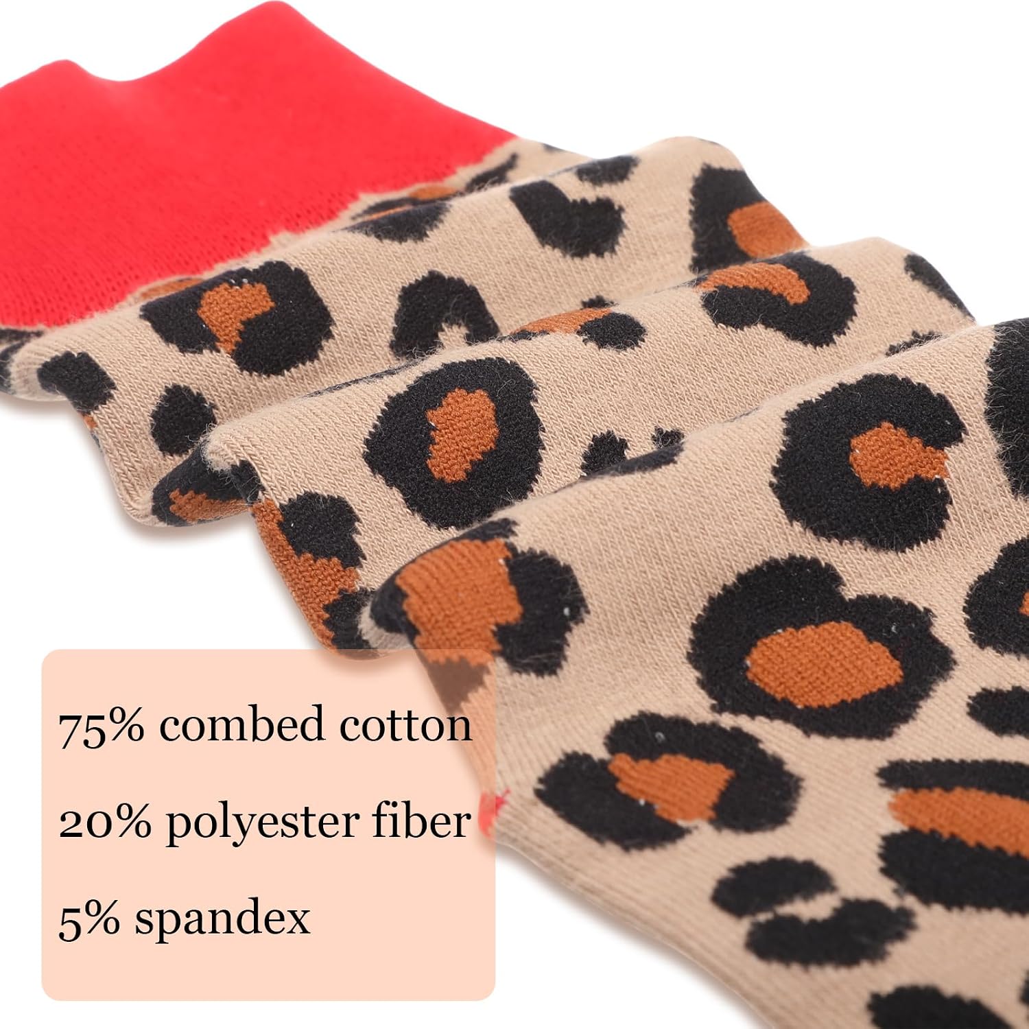 Glitopper 3 Pairs Leopard Cheetah Pilates Socks Non Slip Cute Grip Yoga Socks for Women Barre