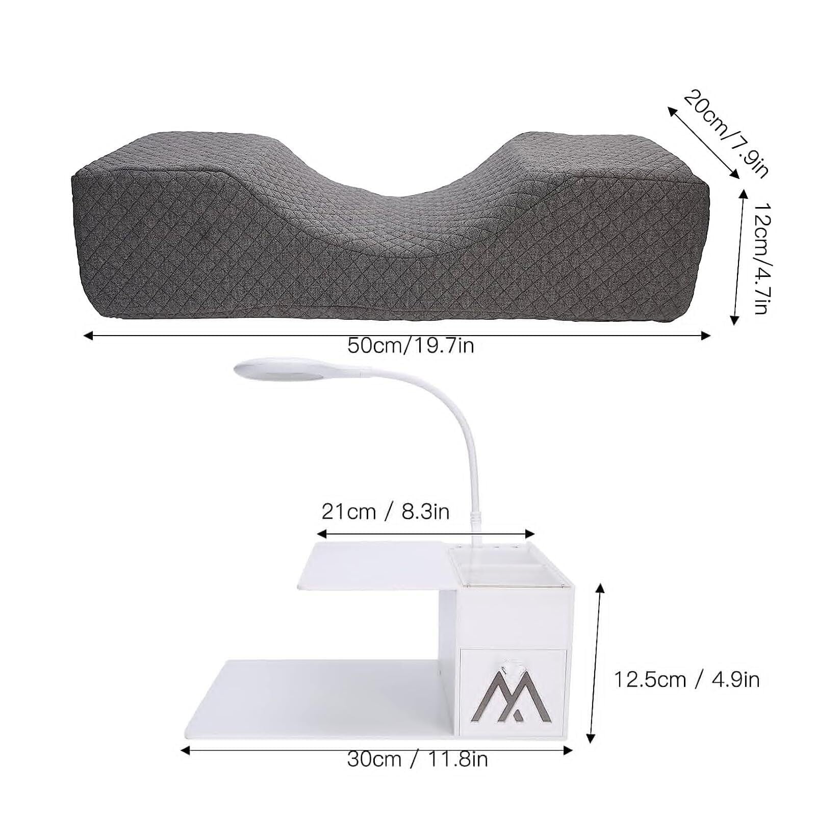 X&Z-XAOY Almohada Cervical Almohada Cervical con 2 Fundas Almohada Ortopédica Contorno Firme Doble Uso Lateral Y Tejido Amigable con La Piel