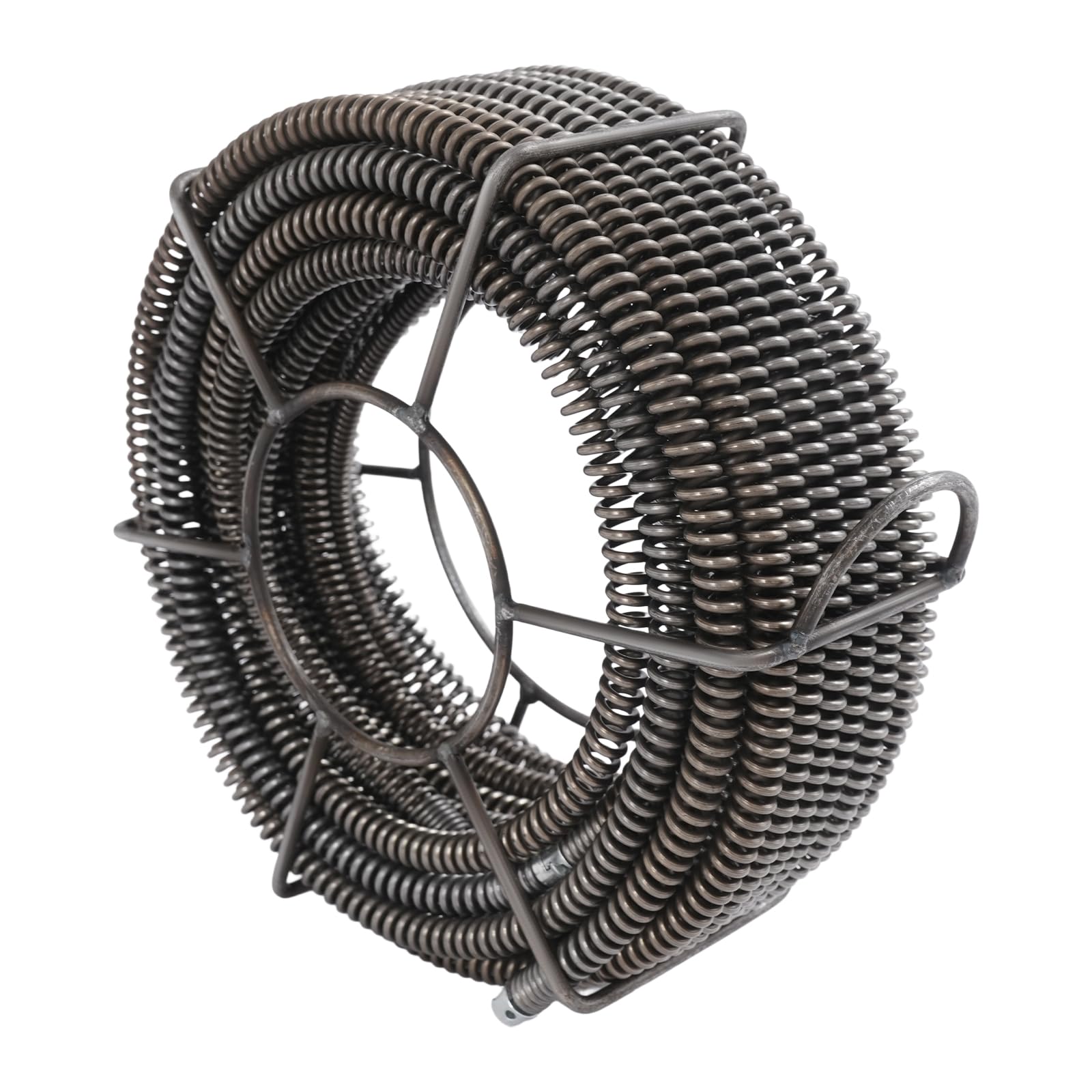 16mm Frühlingsspirale Rohrreinigungsspiralen-Set 4 Abschnitte 4,9m + 1 Abschnitt 2,5m 65 Manganstahl Abflussreiniger Spirale für Rohrreinigungsgerät Rohrreiniger Rohrreinigungsmaschine Abflussreiniger