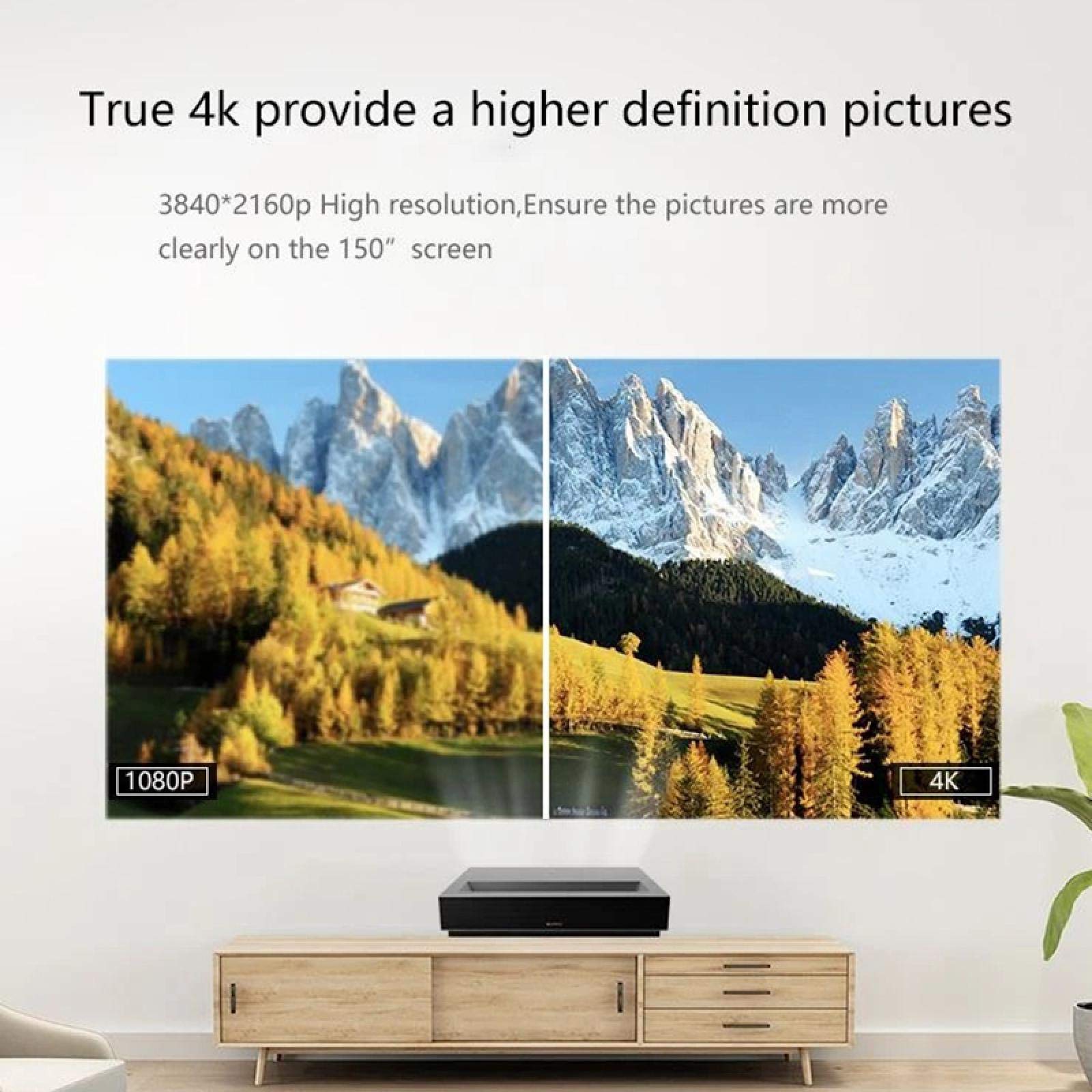 4 K Pro Proiettore 2400 Lumen Proiettore Home Theater 64 GB Proiettore WiFi