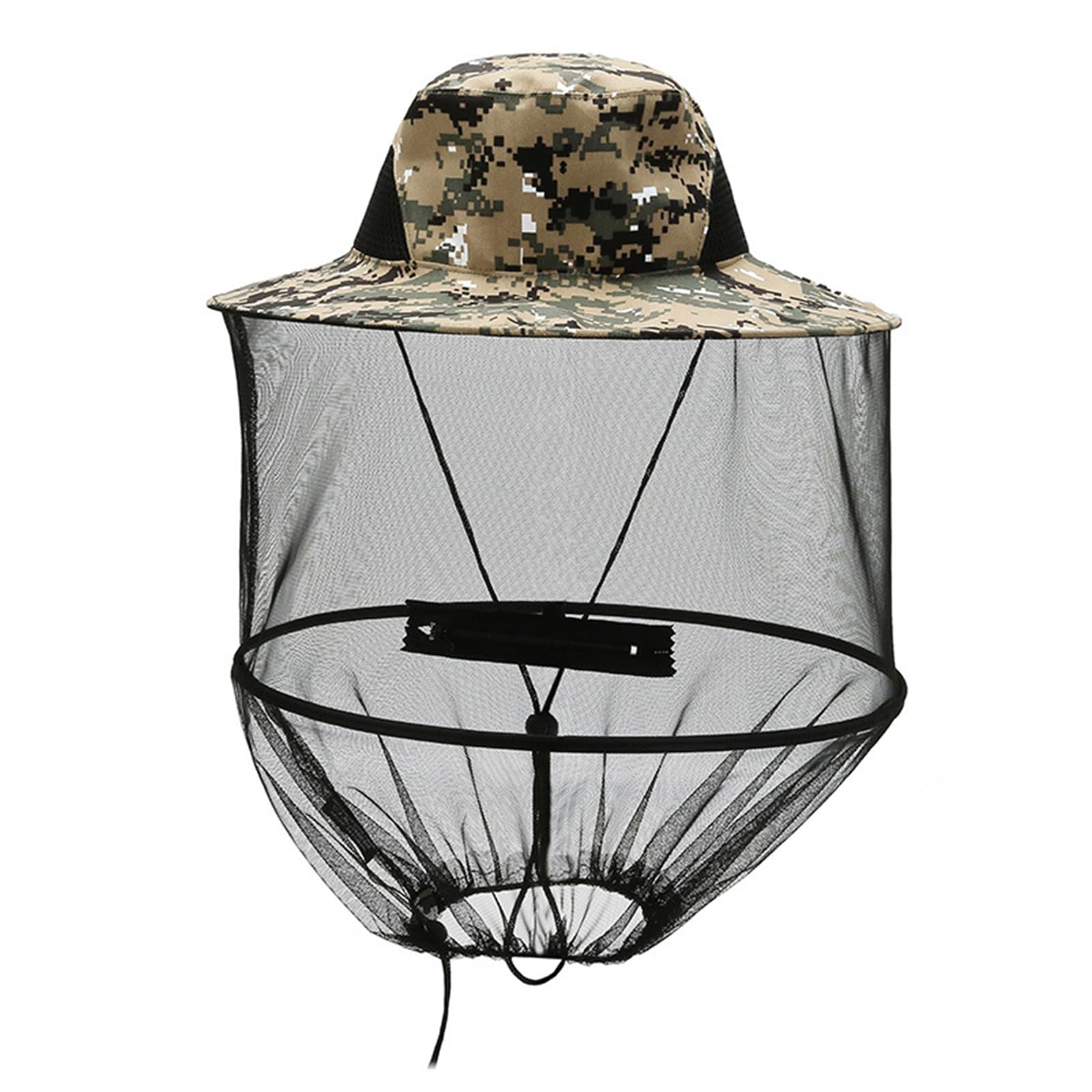 CAPPELLO TESTA DI zanzara Midge rete insetto rete mosca protezione viso viaggio campeggio EUR 4