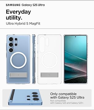 Spigen Ultra Hybrid S MagFit Case for Samsung Galaxy S25 Ultra - White