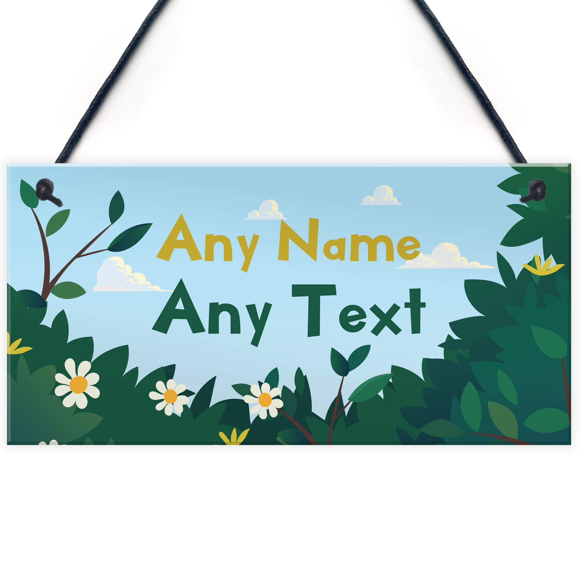 PERSONALISED Garden Summerhouse Shed Fairy Garden Sign Home Decor Gift